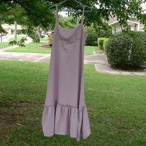 Dusty Pink Long Patagonia Hemp Dress Size 10